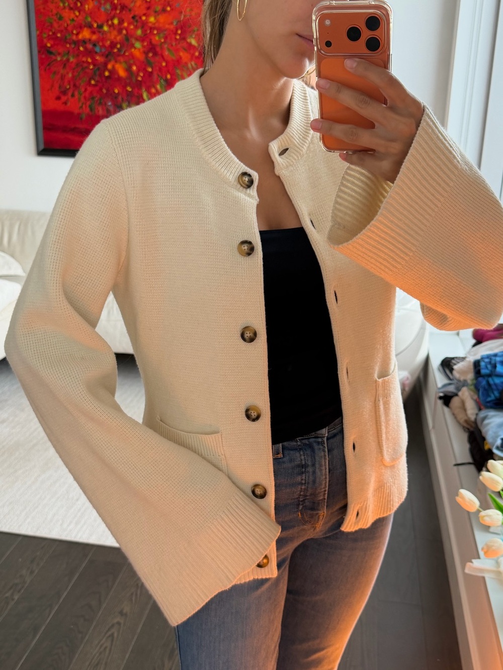 Modern Citizen Eames Organic Cotton-Wool Cardigan